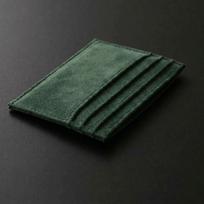 Simple Solid Color Mini Card Holder Multi-functional Pu Leather Credit Card Holder Wallet Slim Bank Card Case Student žalia