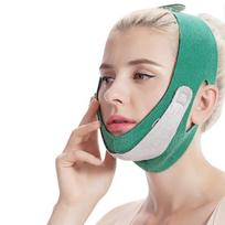 Breathable V Face Band Cheek Lift Up Face Thin Mask Reduce Double Chin V-Line Shaping Bandage Anti Wrinkle Face Bandage žalia
