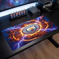 Manchester City Printed Large Mouse Pad, Non Slip Soft Rubber Gaming Desk Mat for Office Laptop Computer Decor 30cmx60cm（11.8x23.6inch）