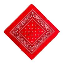 Contemporary Hip Hop Bandana With Artistic Prints And Cozy Polyester Fabric raudona