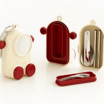 Dopamine Cartoon Cutlery Set Robot Shape Assembled Design Children Chopsticks Spoon with Storage Box Portable Cutlery School