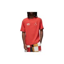 Jordan T Shirts Men's Clay Red Crew Neck Moderate Straight Fit DQ7361-662 S