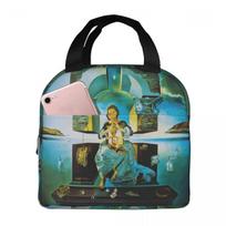 Salvador Dali Insulated Lunch Bag for Women Kids Portable Food Boxes Thermal Lunch Box Tote One Size