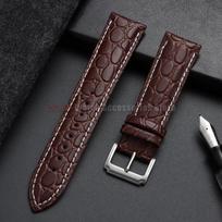 Watchband 12/14/16/17/18/19/20/21/22/24mm Crocodile Pattern Design Leather Watch Strap Soft Casual Business Wristband Men Women 12mm
