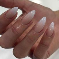Manicure Long Almond False Nails Love Heart Butterfly Flowers Press on Nails French Detachable Nail Tips Women