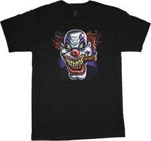 Big and Tall t-shirt evil scary clown cigar big men tee king size clothing mens XS