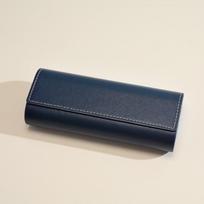 Leather Pu Glasses Case Anti-lost Sunglasses Protective Case Portable Glasses Bag  Students juoda