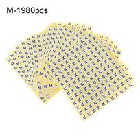 Klasifikacija Drabužių aksesuaras Dydžių etiketės Etikečių lipdukai Drabužių etiketės Drabužių dydžių skirstikliai M-1980pcs
