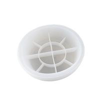 Pasidaryk pats kristalinis lašintuvas, gipso cemento, žvakių puodelis, laikymo dubuo, laikymo padėklas, žvakių indas, silikoninė forma Pack of 1 white