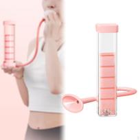 Breathing Exercise Device Adjustable Resistance Home Gym Dumbbell rožinė