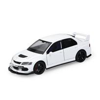 1/32 Mitsubishi Lancer Evolution lydinio sportinio automobilio modelis Metaliniai liejiniai lenktyniniai transporto priemonės Automobilio modelis Garsas ir šviesa Vaikams žaislai Dovana balta