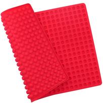 Mini Semi Sphere Round Silicone Mold Red Color 468 Cavity Baking Mat Non-Stick Heat Resistant Chocolate Drops Mold Cooking raudona