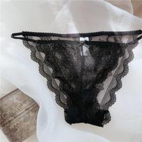 Ultra-Thin Lace Low-Rise Transparent Panties for Women with Pure Cotton Crotch and Butt-Lifting Design M (95-110 lbs) juoda