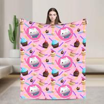 Cartoon Cute Gabby Dollhouse Blanket Cover  Fleece Throw Blankets Summer Air Conditioning Decoration Soft Warm Bedspread 75x90cm