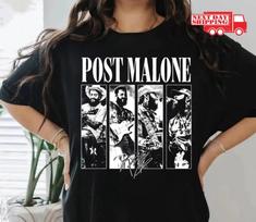 Vintage Post Malone Shirt Malone Rap Music Shirt S