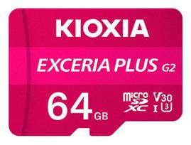 Atminties kortelė Karta Kioxia Exceria Plus Micro SD 64GB (LMPL2M064GG2)