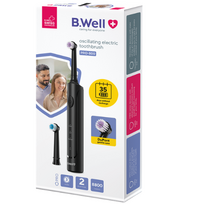 B.WELL PRO-800 elektrinis rotacinis dantų šepetėlis, juodas (Dabar -45%)