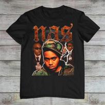 Nas vintage rap t shirt nas illmatic music 90's rapper shirt MI736 S