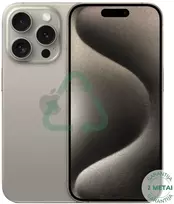 Apple Atnaujintas iPhone 15 Pro Max Natural Titanium 256GB (būklė kaip naujas)