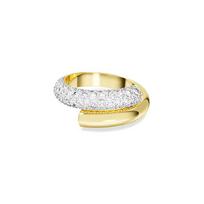 Swarovski DEXTERA series crystal ring, same style for men and women, couple model, gold gold 52 auksas