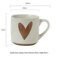 Love Mug, Ceramic Water Cup, Girls' High-value Creative Kawaii Couple Cup, Home Office Breakfast, Milk Coffee, Birthday Gift Cup 301-400ml