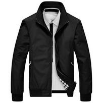 Men's Casual Jacket Windbreaker Thin Jacket Large Size Trendy Baseball Shirt M juoda