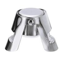 1PC Champagne Stopper Stainless Steel Champagne Bottle Sealer Sparkling Wine Bottle Plug Sealer Leak-Proof Bubble sidabras
