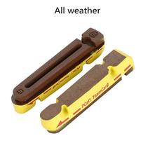 1 pora anglies pluošto stabdžių kaladėlių V-Brake C-Brake kaladėlės kamštinė guma keičiamos plento sulankstomo dviračio stabdžių suportų batai one pair
