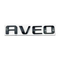 gpefa5 12.3x2.2cm Metal for Chevrolet AVEO Car Rear Trunk Letter Emblem Sticker Auto Decoration Accessories Badge Decals Modified parts juoda