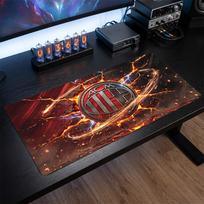 AC Milan Printed Large Mouse Pad, Non Slip Soft Rubber Gaming Desk Mat for Office Laptop Computer Decor 30cmx60cm（11.8x23.6inch）