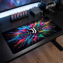 Juventus FC Printed Large Mouse Pad, Non Slip Soft Rubber Gaming Desk Mat for Office Laptop Computer Decor 30cmx60cm（11.8x23.6inch）