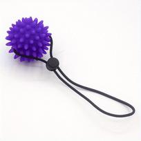 Hand Grip Strengthener & Massage Ball - Finger Exercise Ball for Hand Therapy, Strength Training - Gym, Office, Home, Elderly violetinė