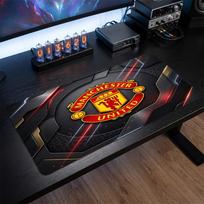 Manchester United spausdintas didelis pelės kilimėlis, neslystantis minkštos gumos žaidimų stalo kilimėlis biuro nešiojamojo kompiuterio kompiuterio dekoravimui 30cmx60cm（11.8x23.6inch）