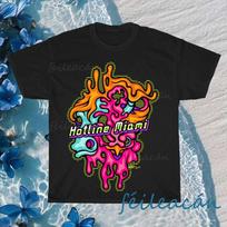 New Shirt Hotline Miami Games Logo American T-Shirt Funny Size S to 5XL M