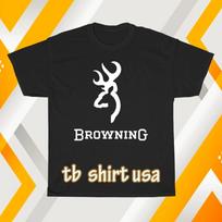 New Browning Firearms Compa Logo Unisex T-Shirt Funny Size S to 5XL XXXL