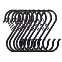 10Pcs S-Shape Balcony Clothes Hanger Windproof Stainless Steel Windproof S-Type Hook Spring Clasp Thickened juoda