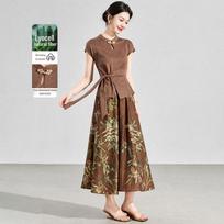 Melanie New Chinese Style Beaded Two-Piece Skirt Set XL kupranugaris