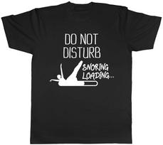 Do Not Disturb - Snoring Loading Mens Womens Ladies Unisex Funny Fitted T-Shirt XL