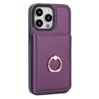 Wallet Case with Card Holder, 360° Rotation Ring Kickstand Magnetic Clasp for iPhone 16 15 14 13 12 11 Pro Max SE 2025 XR XS Max For iPhone 12 Mini