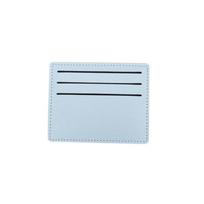 Solid Color PU Leather Card Holder Korean Style Simple ID Credit Card Case Handbag Buse Card Case Short Card Bag Outdoor mėlyna