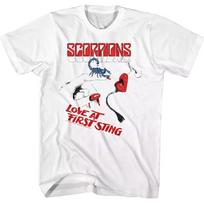Scorpions Love at First Sting White T-shirt Tops Tees Unisex S