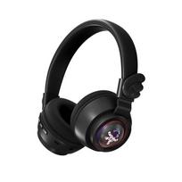 Belaidės Ausinės Mielos Katės Ausų Ausinės su LED Šviesomis, Triukšmą Slopinančios Stereo Žaidimų Ausinės, Madingos Bluetooth (5.0) Ausinių dėvėjimas BT5.0 juoda