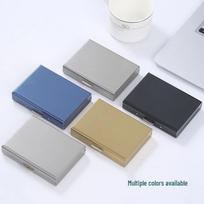 Anti-RFID Stainless Steel Multi-Card Holder with Free Shipping Metal Card Holder - Random Color - 6 Card Slots