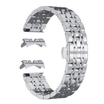 316L Stainless Steel Seven Bead Watch Strap 12/14/16/18/19/20/21/22/24mm Solid Butterfly Buckle Universal Watchband Accessories 12mm