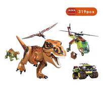 Juros periodo dinozaurai Pasaulio gyvūnų parkas Statybiniai kaladėlės Dinozaurų figūrėlės Miesto Dino robotas Dinozaurai Žaislai Vaikams Dovanos blue