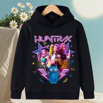 KPop Demono Medžiotojos Korėjietiška Banga Mergaičių Drabužiai Berniukų Gobtuvai Šilti Vaikams Madingi Madingi ir Laisvalaikio Rudens ir Žiemos Megztiniai 100
