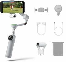 Insta360 Flow 2 Pro išmanusis 3 ašių stabilizatorius su AI sekimu, pilkas