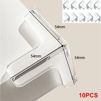 Antirakinė kampinė apsauga Skaidri stalo krašto apsauga Aukštos kokybės apsauga nuo vaikų 10xT Type Corner Pad white