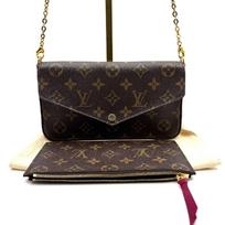 [Pre-Owned] Felicie Pochette Classic Monogram Coated Canvas And Leather Three-In-One Chain Bag - Very Good #1BE4RJK ONE SIZE