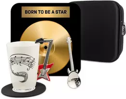 Froster Stilinga muzikinė dovanų rinkinys su puodeliu ir padėkliuku